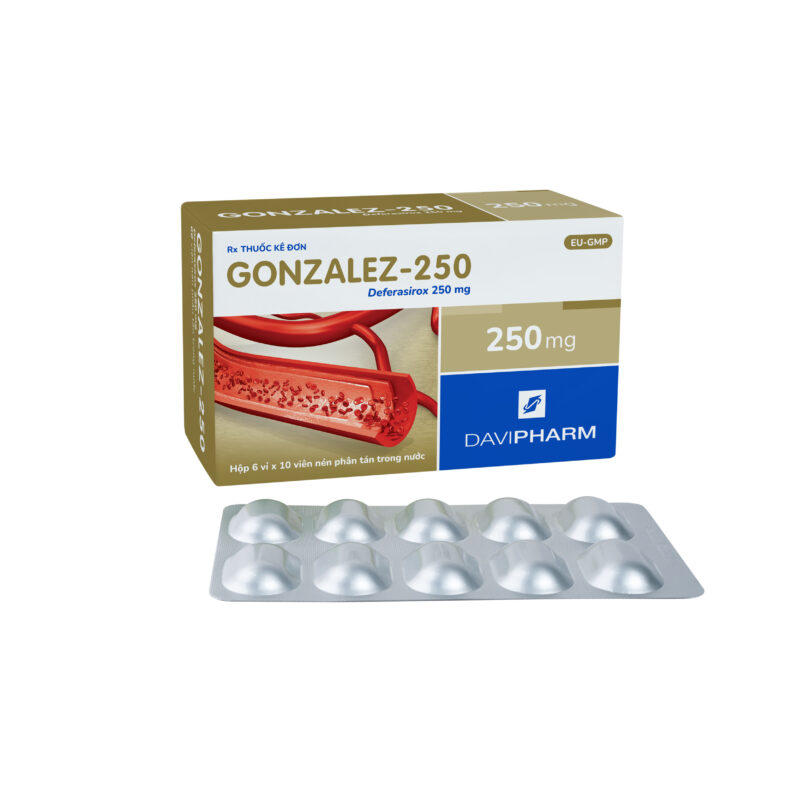 GONZALEZ-250 chứa Deferasirox 250 mg