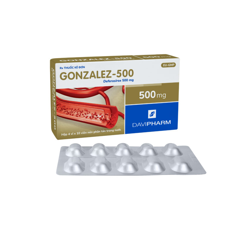 GONZALEZ-500 chứa Deferasirox 500 mg