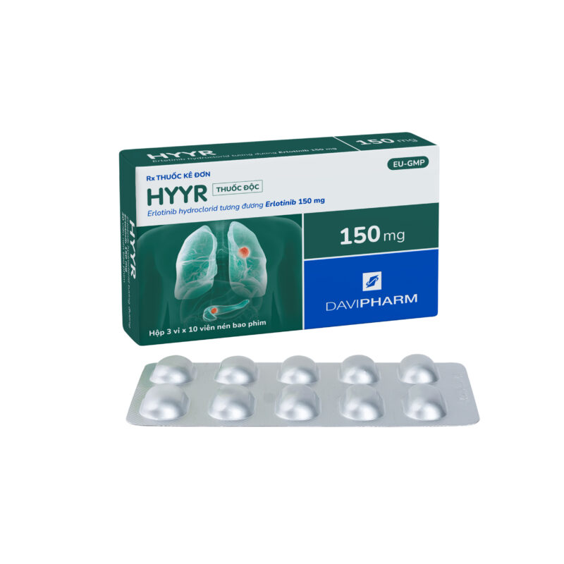 HYYR chứa Erlotinib Hydroclorid 150 mg