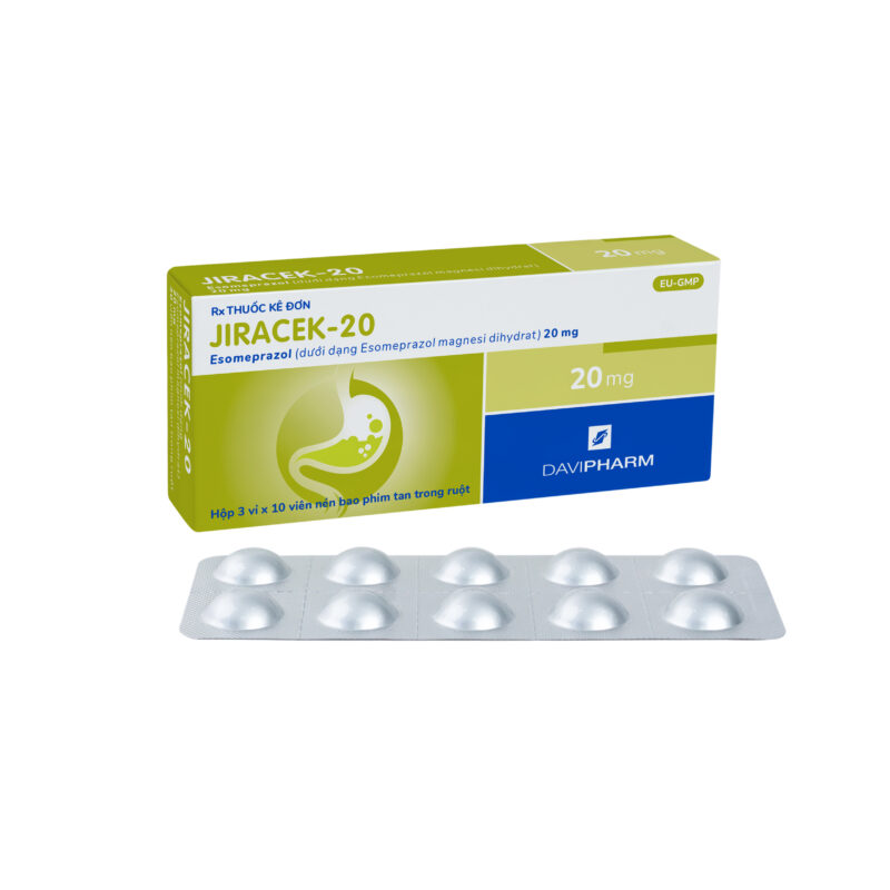 JIRACEK-20 chứa Esomeprazol 20 mg