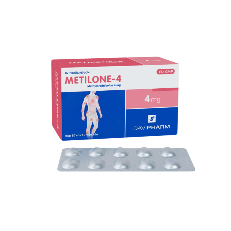METILONE-4 chứa Methylprednisolon 4 mg