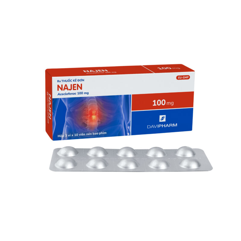NAJEN chứa Aceclofenac 100 mg