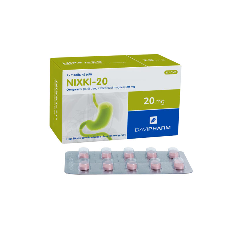 NIXKI-20 chứa Omeprazol 20 mg