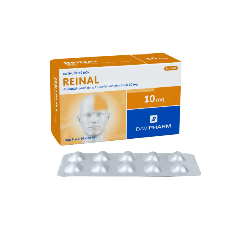 REINAL chứa Flunarizin dihydroclorid 10 mg