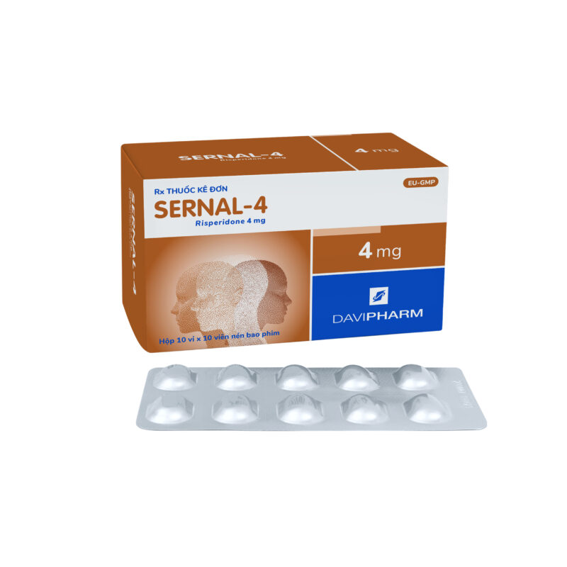 SERNAL-4 chứa Risperidon 4 mg