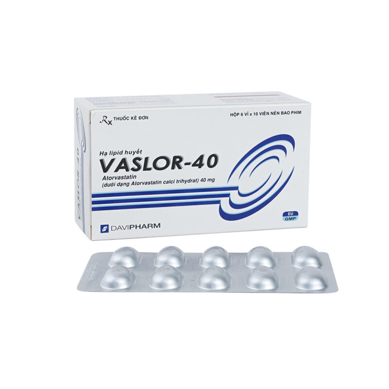 vaslor 40mg nhóm tim mạch