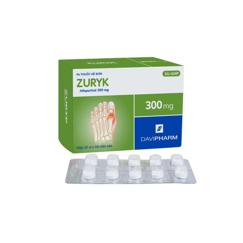 ZURYK chứa Allopurinol 300mg