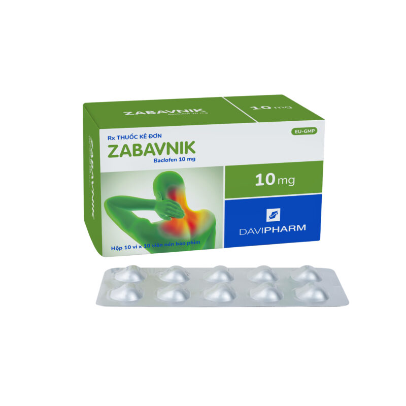 ZABAVNIK chứa Baclofen 10mg