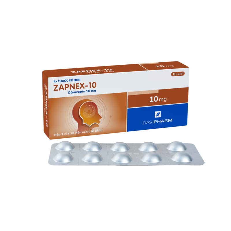ZAPNEX-10 chứa Olanzapin 10mg